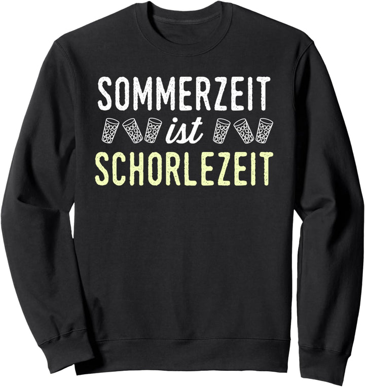 Sommerzeit ist Schorlezeit Pfalz Weinfest Dubbeglas Spruch Sweatshirt