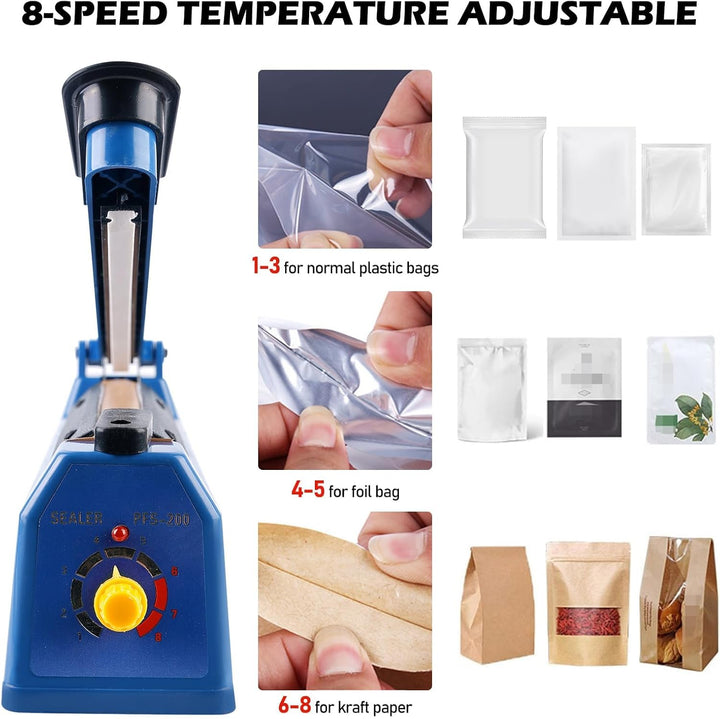 Heisssiegelgerät, 300mm Folienschweissgerät, Bag Sealer, Mini Folienschweissgerät, Plastiktüten Tüte