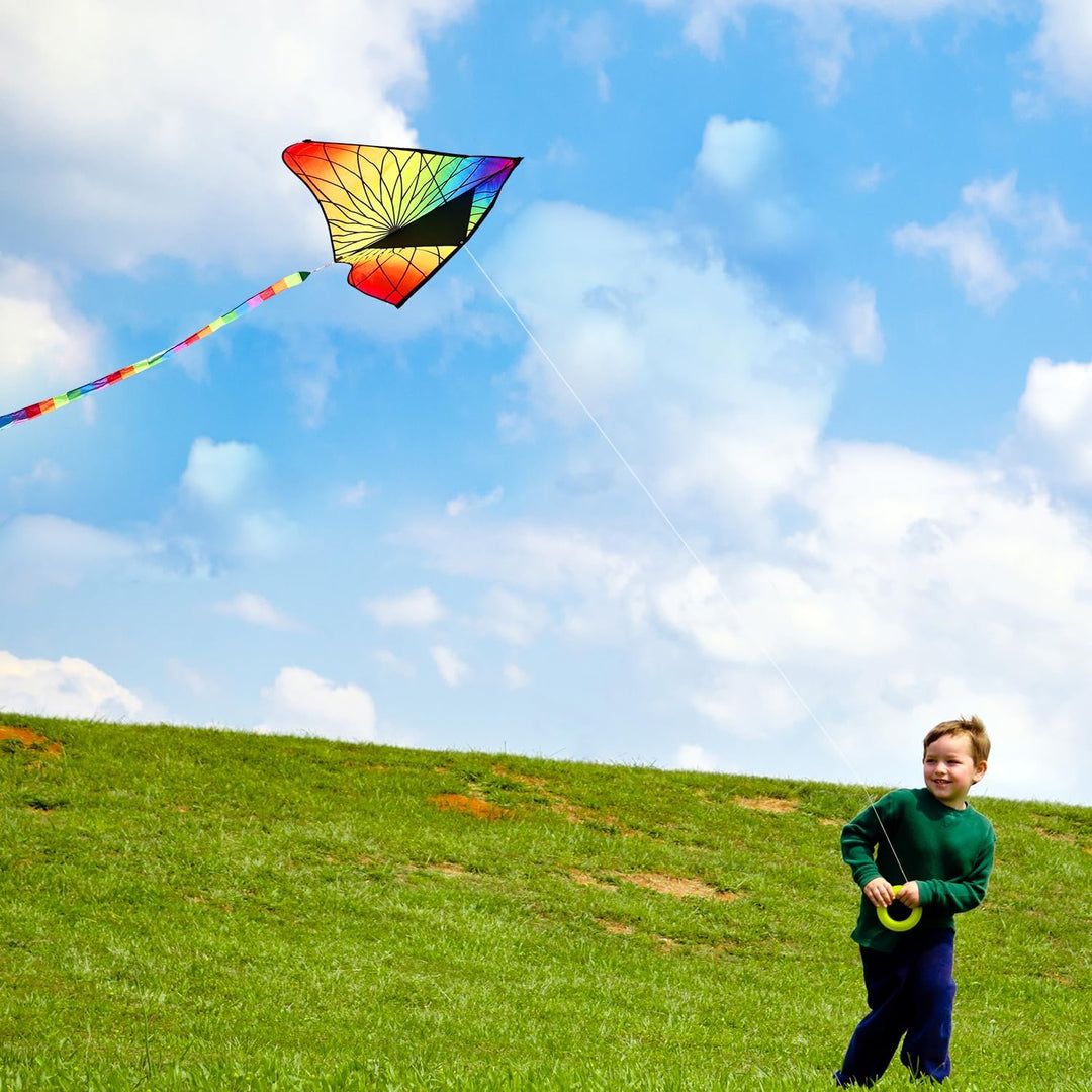 HONBO Children's Kite Large Delta Kites for Children and Adults for Beach Trip Outdoor Games, Perfec