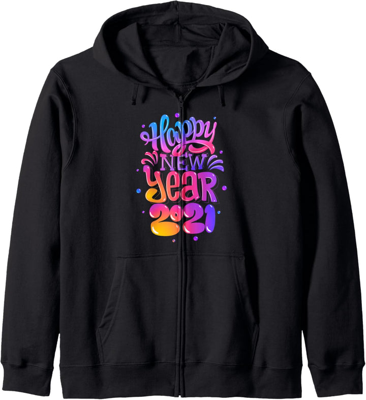 Frohes Neues Jahr Shirt 2021 Silvester 2020 Partyzubehör Kapuzenjacke