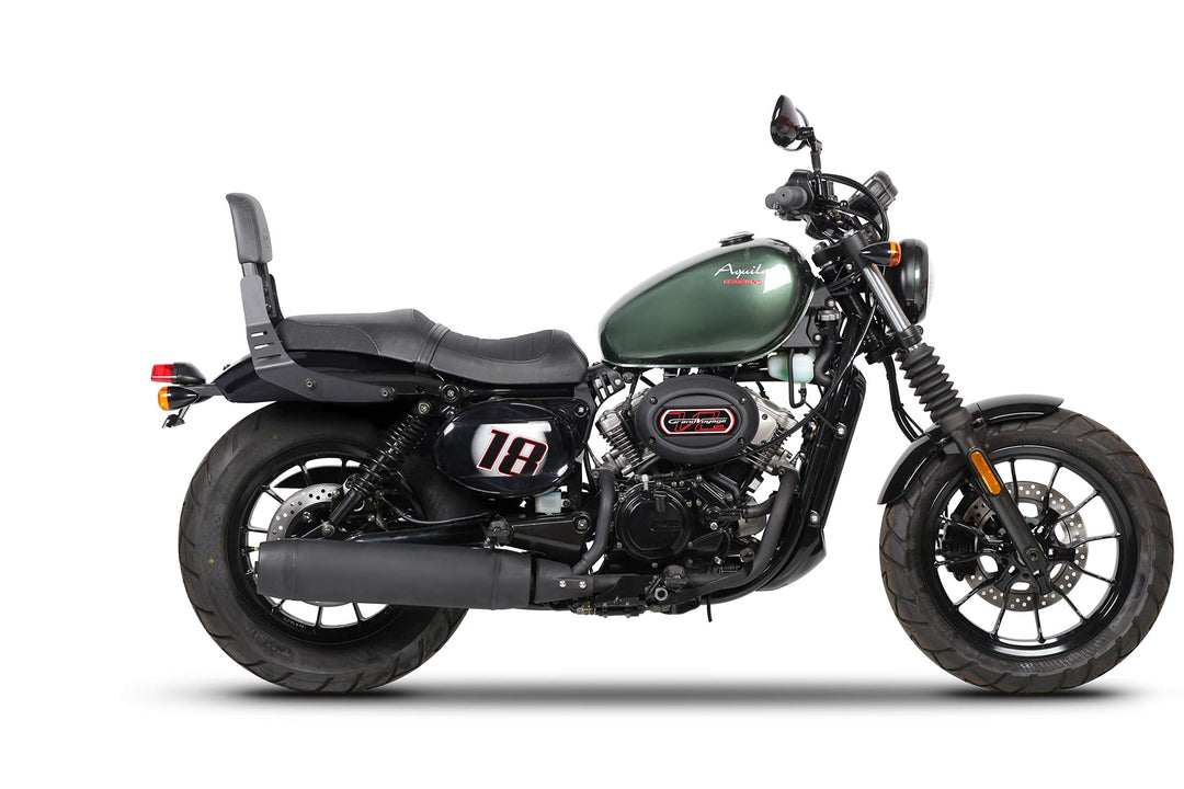 H0gv18sn - beifahrer-rückenlehne für motorrad sissybar kompatibel mit hyosung gv 125 aquila 2018-202