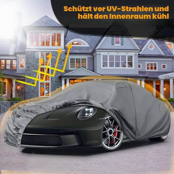 Autoabdeckung Wasserdicht für 1998-2025 Porsche 911 (991/992/996/997 Serie), Vollgarage Autoplane Au