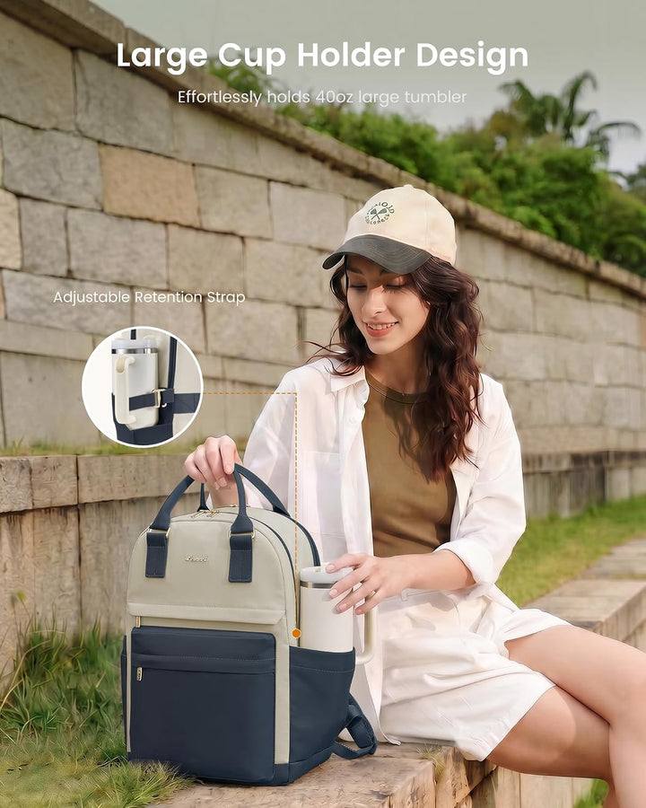 LOVEVOOK Laptop Rucksack Damen, Schulrucksack Teenager Mädchen Schultasche Wasserdicht Travel Backpa
