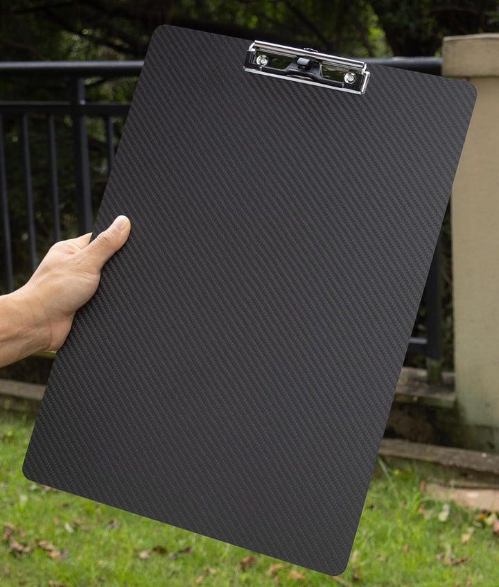 Echtes 3K-Kohlefaser-Klemmbrett, Ultraleicht,Robust und tragbar,1.5 mm Dicke, schwarz, geeignet für
