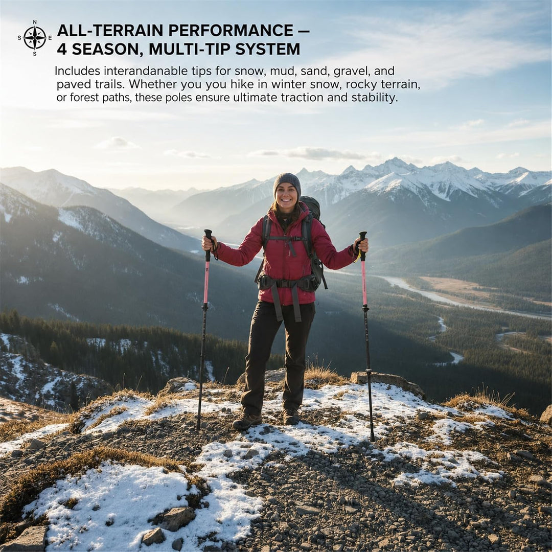 Trekkingstöcke Carbon Ultraleicht 169 g, Teleskop Wanderstöcke 63–135 cm | Teleskop Wanderstöcke 63–