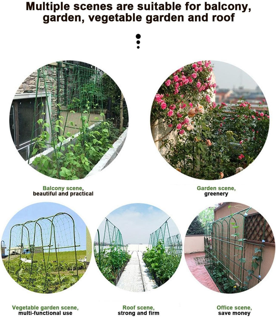 Verbindungsklammer für Gartenpfähle, Verbindungsschnallen für Pflanzenspaliere | 50 Stück langlebige
