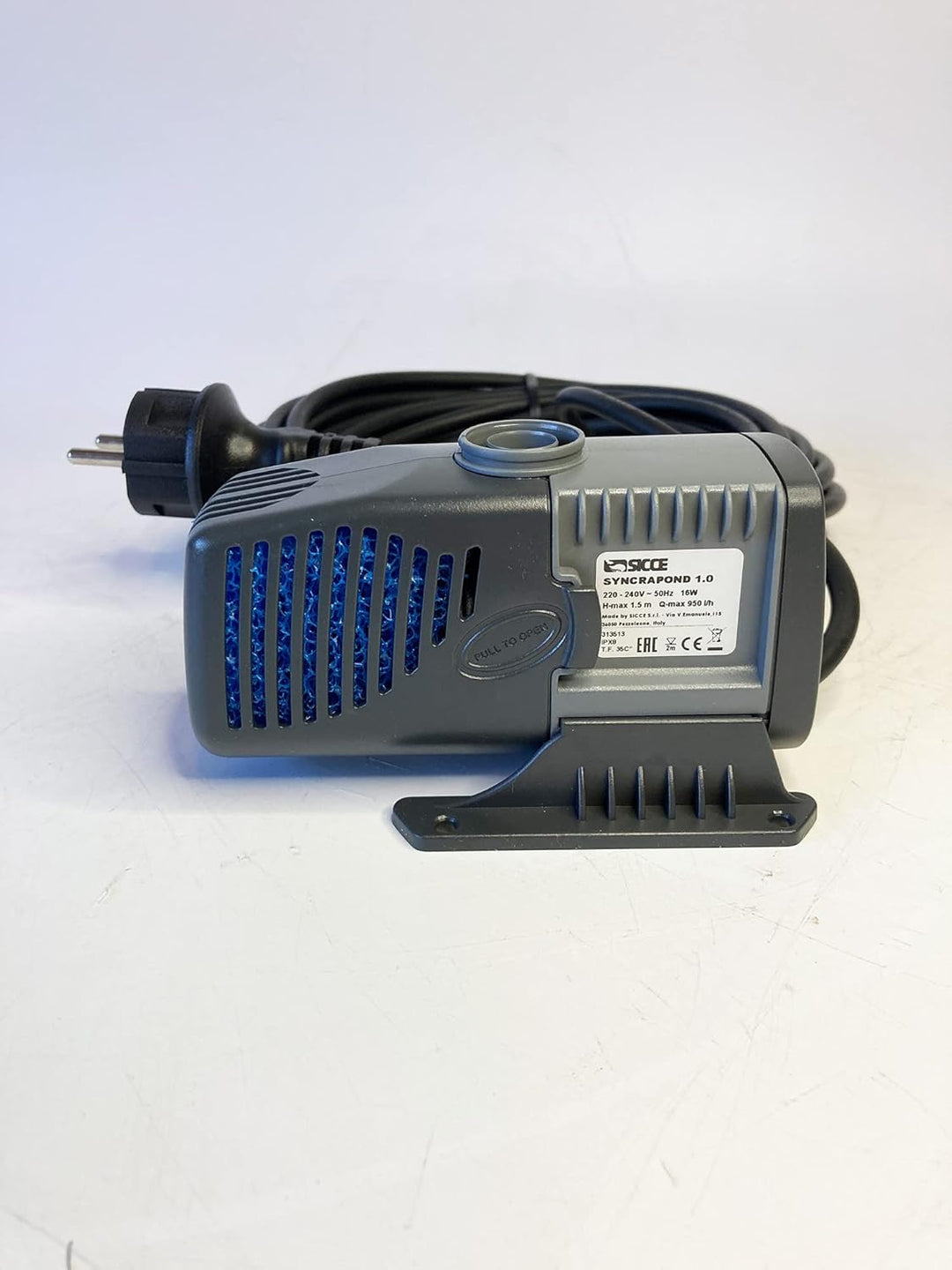 Sicce Syncrapond 1.0 Teichpumpe mit 10m Kabel, hochwertige Qualitätspumpe aus Italien, Pumpe für Ihr