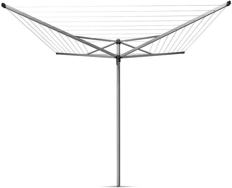 Brabantia - Topspinner Wäschespinne - Regenschirm'-System - UV-beständige Wäscheleine, 50 m - Reibun