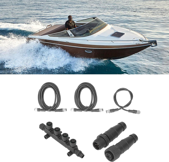 Marine NMEA 2000 Starter Kit Kabelstecker Abschlusskombination ABS Rostfreier Universeller N2K T-Ste
