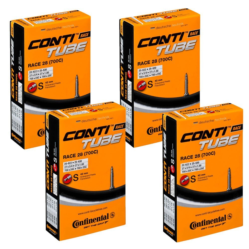 Continental Fahrradschlauch Race 28 700C Schwarz, 700C Schwarz