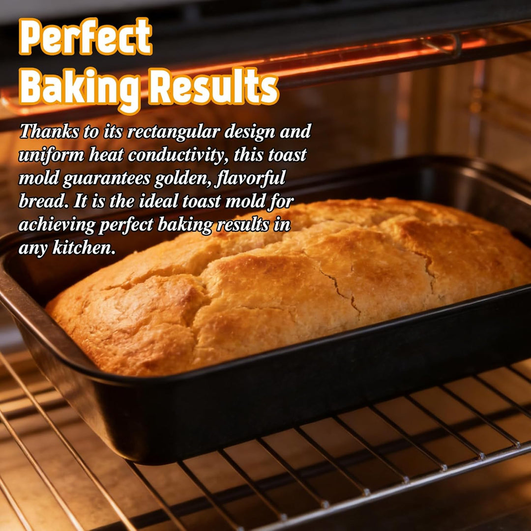 2 Stück Brotformen Zum Backen 25.7×13×5.8cm, mit Backmatte Einleger Für Backofen, Brot Backform 2er