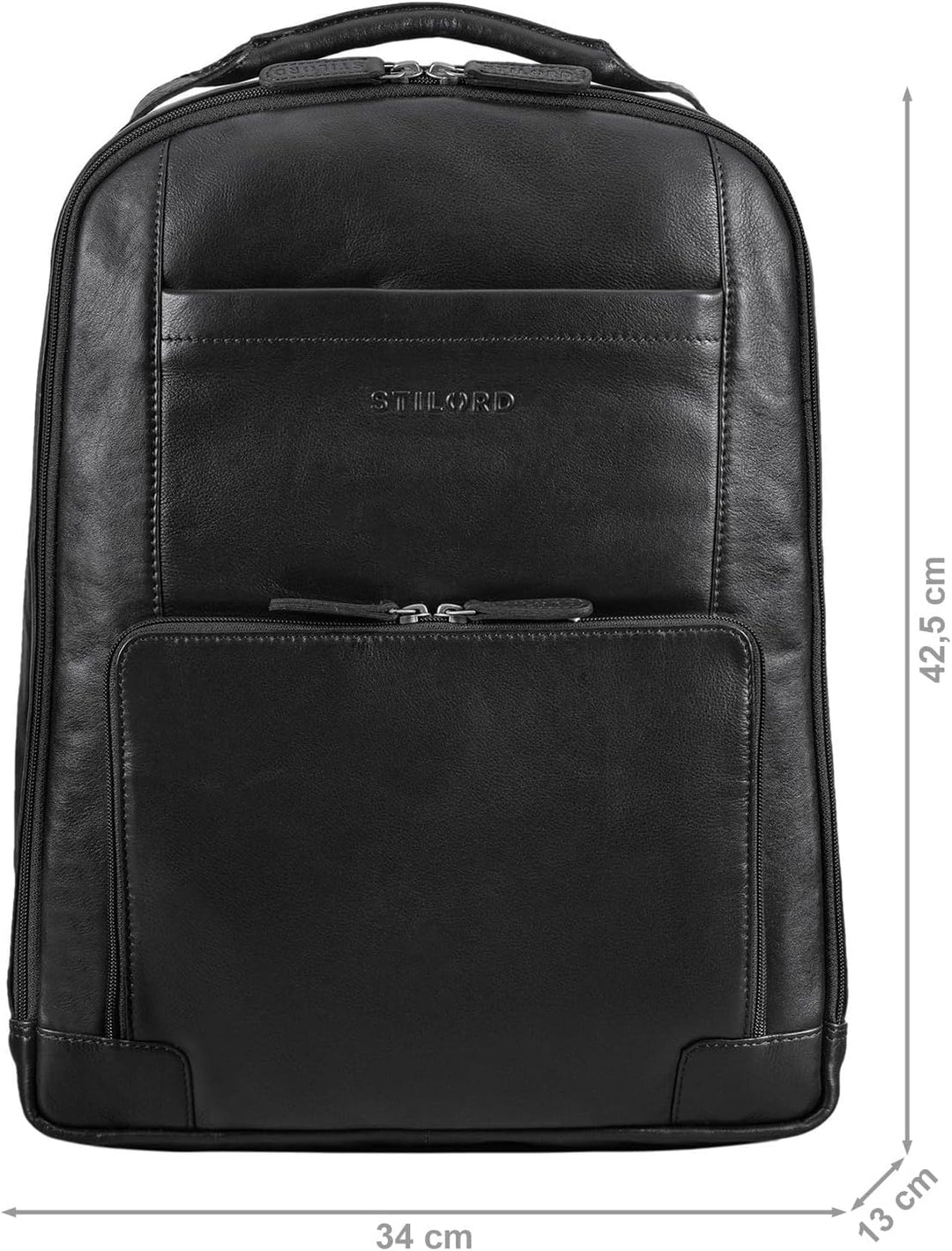 STILORD Harlow Leder Rucksack für Herren XL Businessrucksack Laptop Backpack 15 bis 17 Zoll Grosser