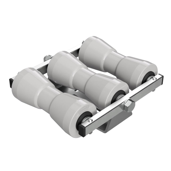 SUPROD Kielrollenwippe, Slipwippe, Sliphilfe, Bootstrailer, Auffahrhilfe, RKKEZ-B-3-TPU grau, grau
