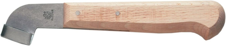 AUSONIA - 34400 DREIECKIGES VEREDELUNGSMESSER MIT STAHLKLINGE UND HOLZGRIFF 20 CM