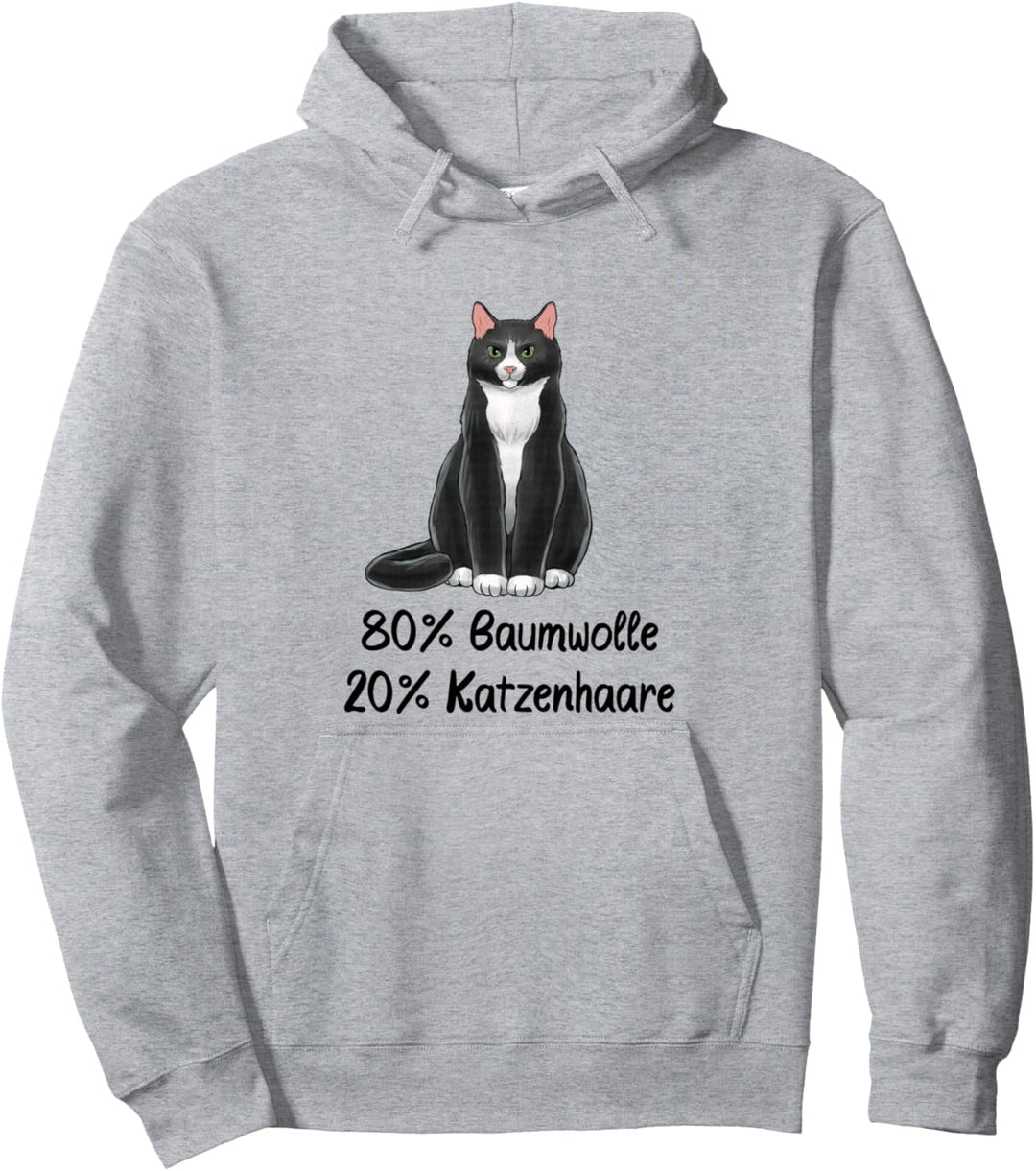 Katzenpulli Katzen Pulli 80% Baumwolle 20% Katzenhaare Pullover Hoodie