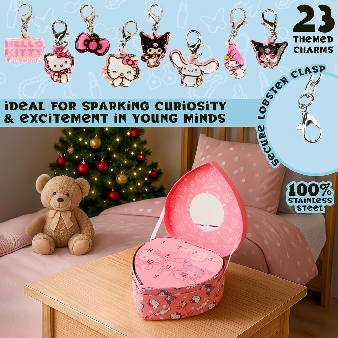 Get Trend Hello Kitty Sanrio Schmuck Adventskalender 2025 Kinder Weihnachtskalender mit DIY Charm Ar