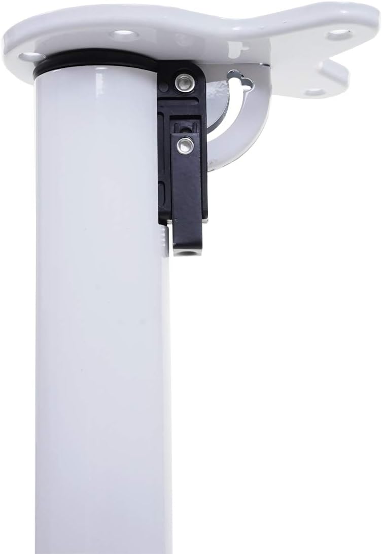 Mendler 4er-Set Tischbein HWC-H34AM, für Schreibtisch Esstischfuss Tischgestell, klappbar 72cm - wei