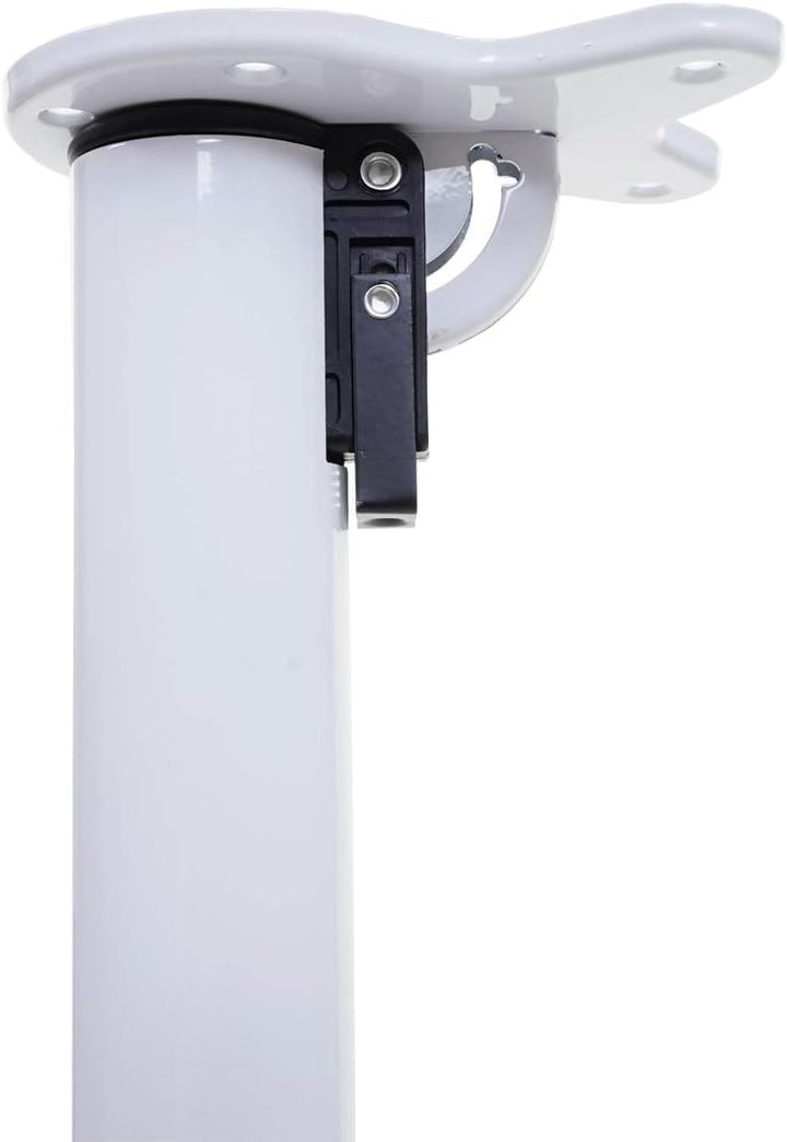 Mendler 4er-Set Tischbein HWC-H34AM, für Schreibtisch Esstischfuss Tischgestell, klappbar 72cm - wei
