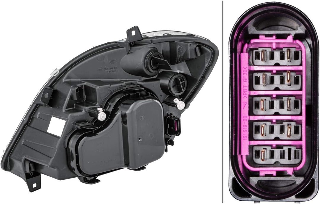 HELLA 1EB 247 012-021 FF/Halogen-Hauptscheinwerfer - rechts - für u.a. Mercedes-Benz Sprinter 3,5-T