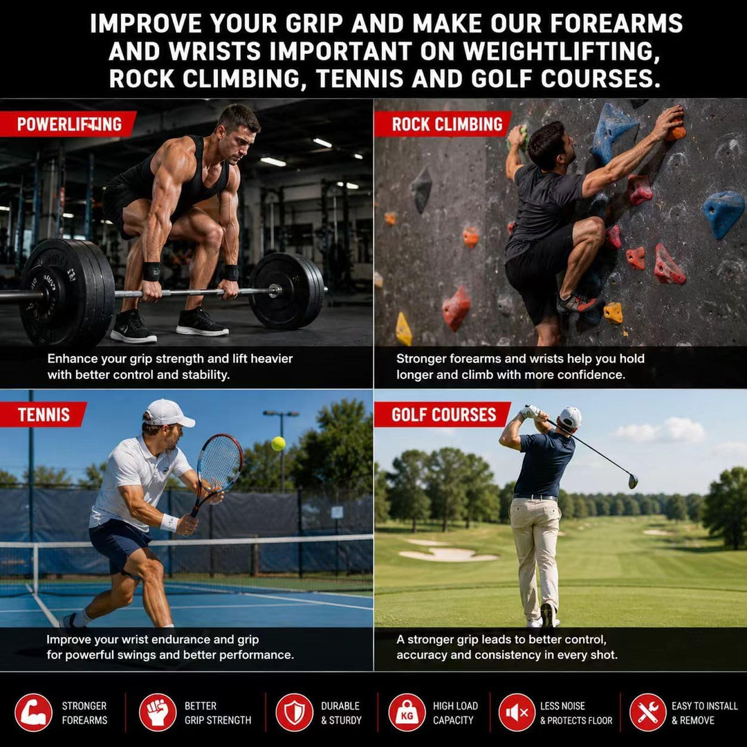 Unterarm Handgelenk Rollentrainer, Unterarmtrainer mit Anti-Rutsch Trainingsgerät für ideal für Grif