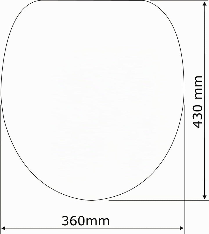 WENKO WC-Sitz Valencia Weiss - Toilettensitz, rostfreie Edelstahlbefestigung, MDF, 36 x 43 cm, Weiss