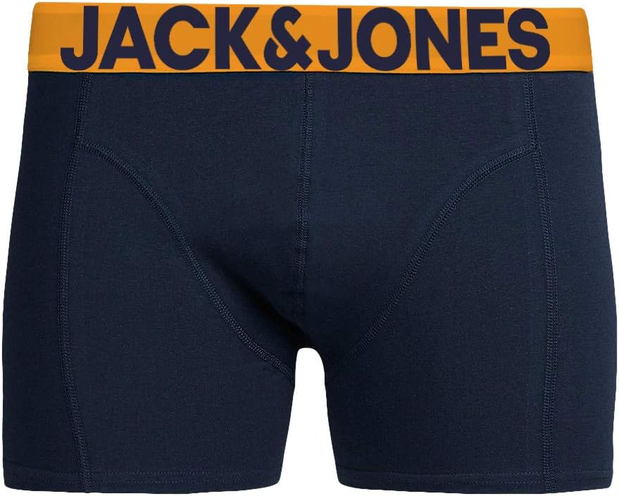 JACK & JONES Herren Unterhosen 5er Set Pack Männer Boxershorts Weiss schwarz blau grau Trunks 122048