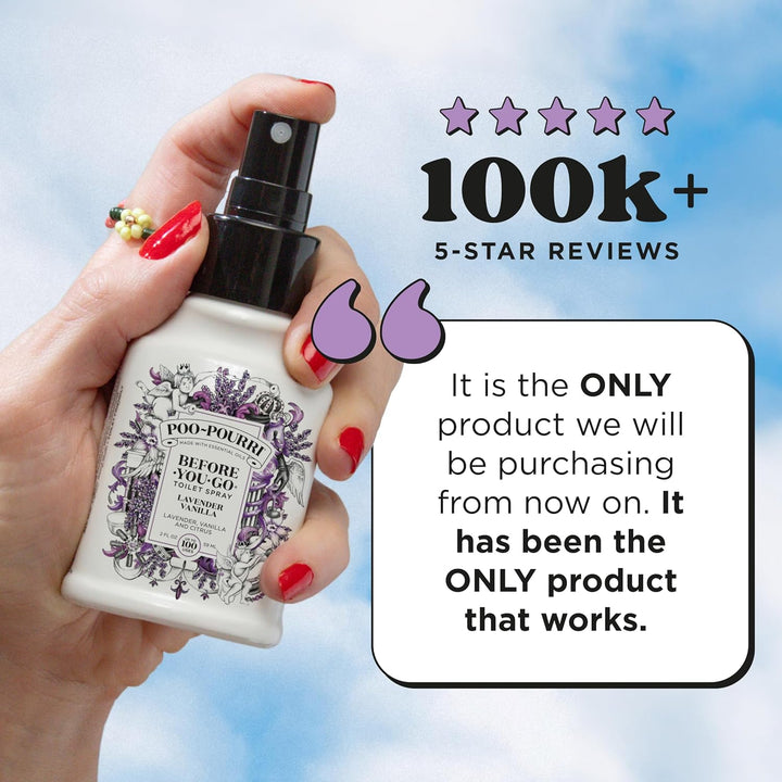 Poo-Pourri Toiletten-Spray Lavender Vanilla Scent 118 ml (1er Pack), Lavender Vanilla Scent 118 ml (