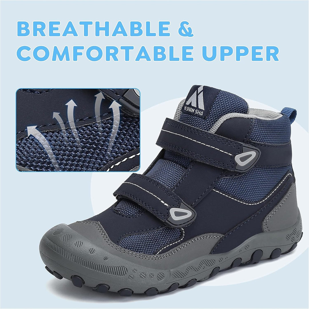 Mishansha Kinder Wanderschuhe rutschfest Leicht Trekking Wanderstiefel für Jungen Mädchen Gr.24-38 2