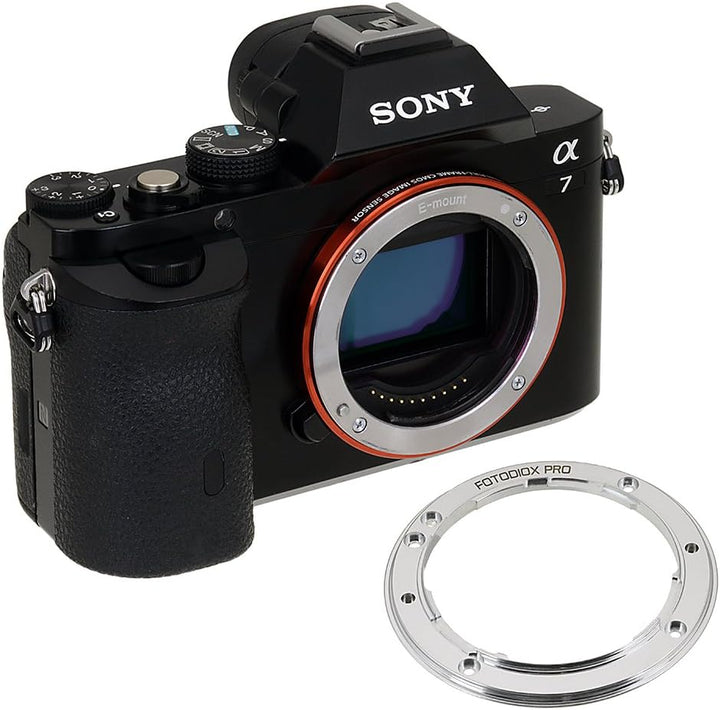 Fotodiox Pro Tough E-Mount - Silver - Light Tight Replacement Lens Mount for Sony E-Mount Cameras