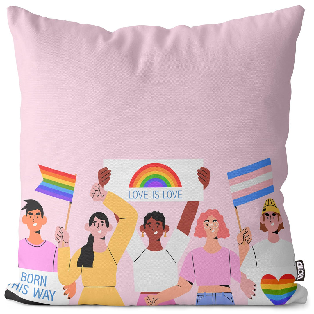 VOID Pride LGBTQ Menschen Kissenbezug Kissenhülle Polyester wasserfest Outdoor Indoor, Kissen Grösse