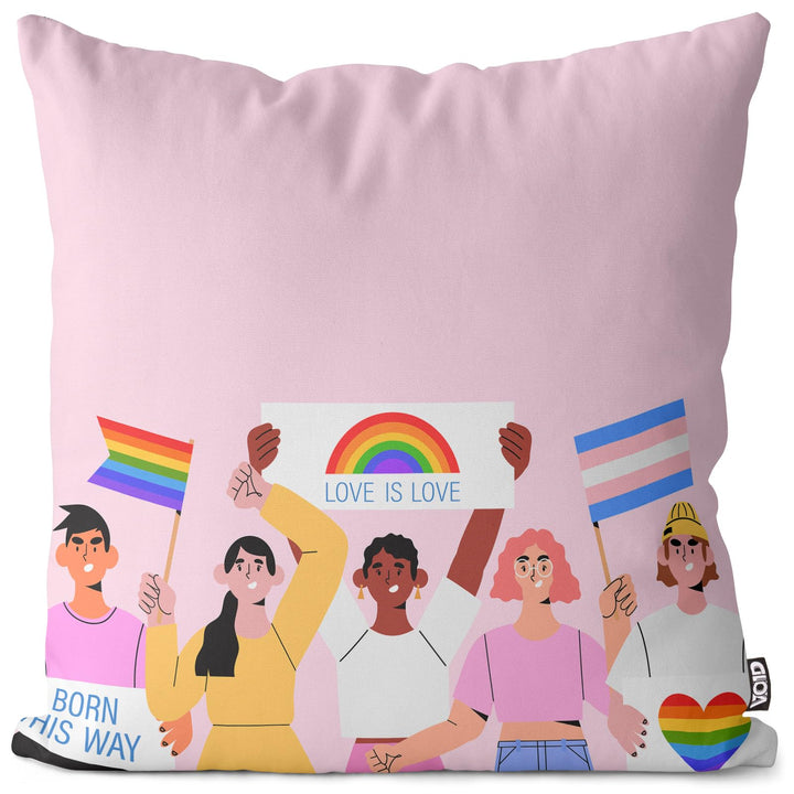 VOID Pride LGBTQ Menschen Kissenbezug Kissenhülle Polyester wasserfest Outdoor Indoor, Kissen Grösse