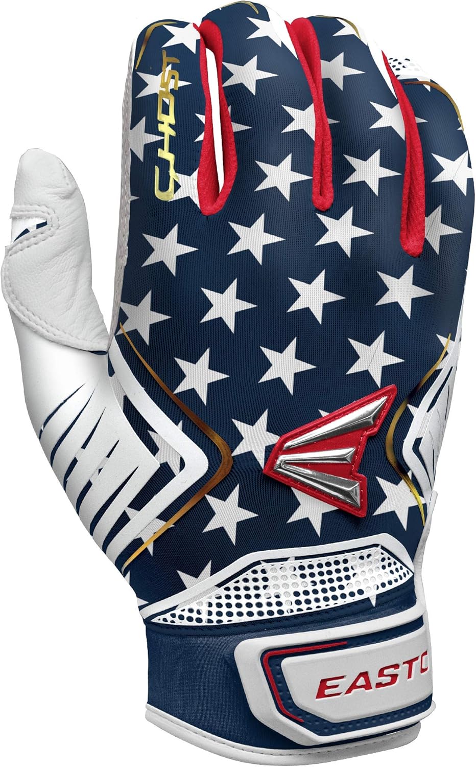 Easton Damen Ghost Fastpitch Schlaghandschuhe S Stars / Stripes, S Stars / Stripes
