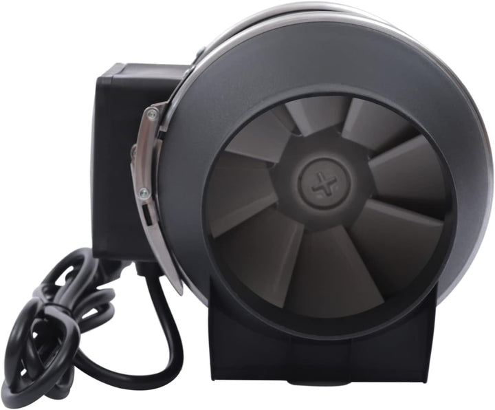 czyuRachel 100mm Abluftventilator, Rohrlüfter Inline-Rohrventilator 220m³/h Fächerförmige Luftschauf