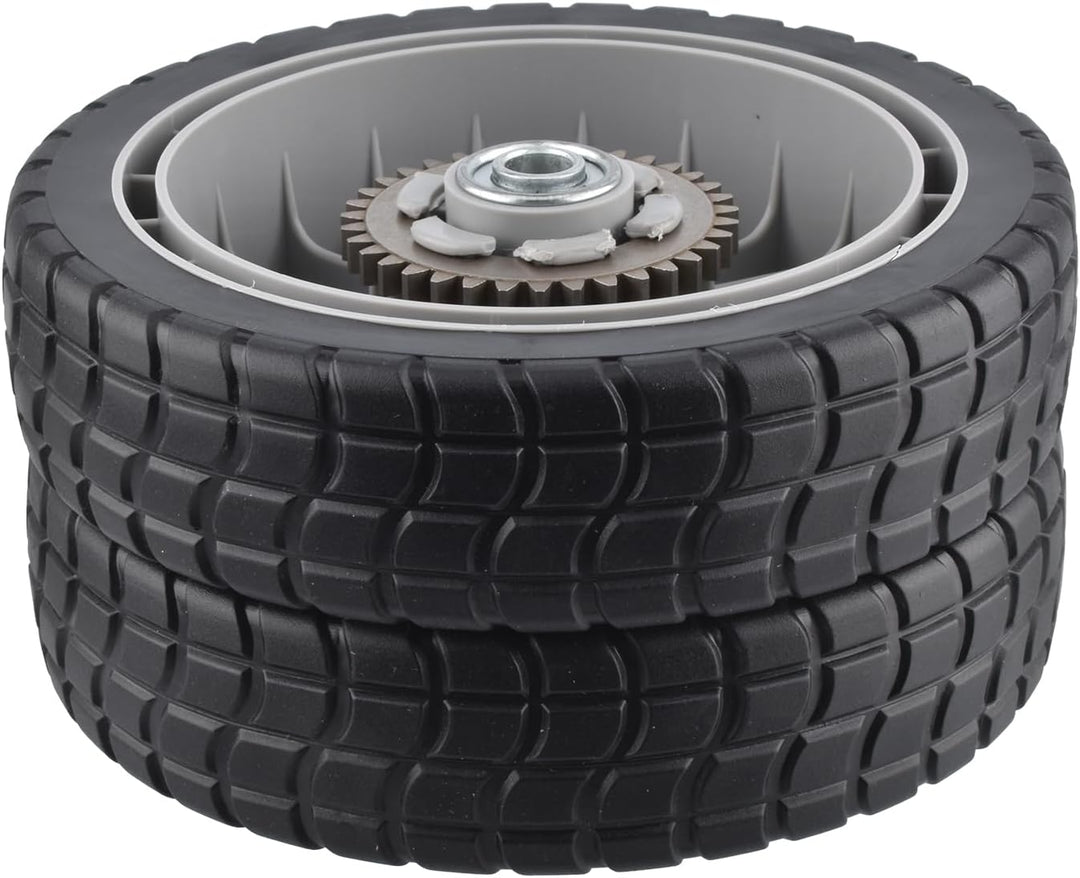 2 Stück 8 Zoll Rasenmäher Hinterrad mit Zahnrad für Honda 42710-VE2-M01ZE 42710-VE2-M02ZE HRR216K6