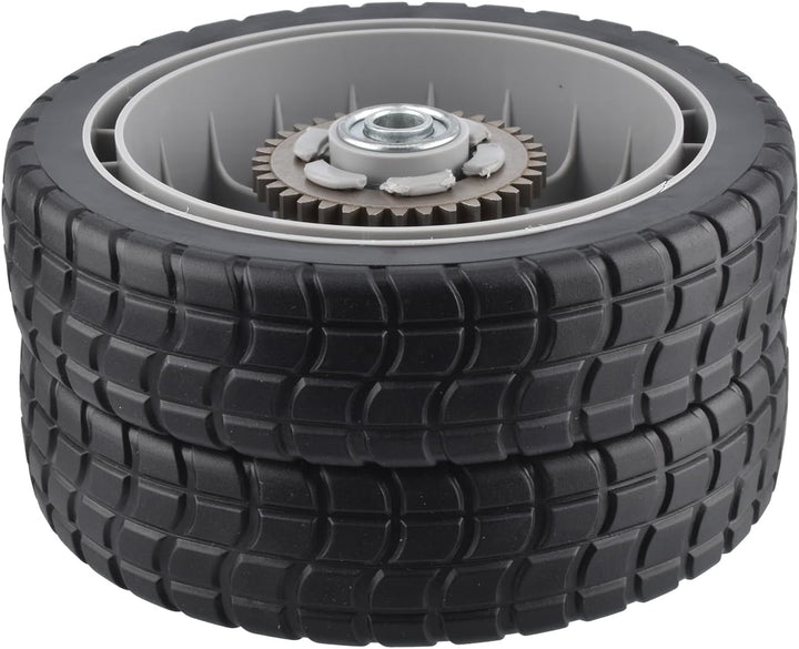 2 Stück 8 Zoll Rasenmäher Hinterrad mit Zahnrad für Honda 42710-VE2-M01ZE 42710-VE2-M02ZE HRR216K6