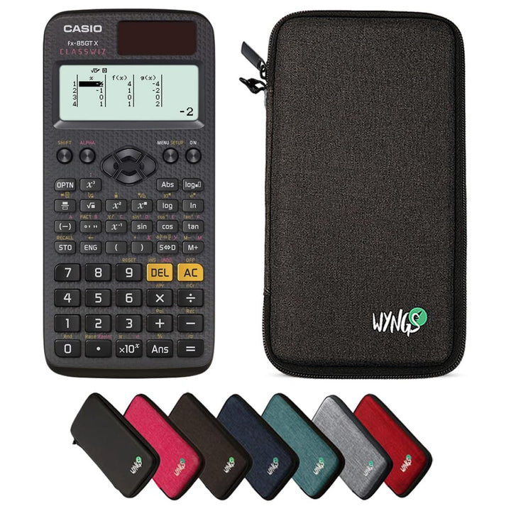 CALCUSO Sparpaket: Casio FX-85GT X Technisch-Wissenschaftlicher Taschenrechner + WYNGS Schutztasche