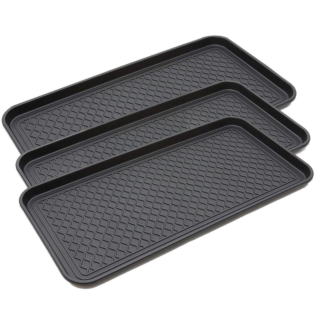 3 Stück Schuhabtropfschale Schuhmatte Ablage,Schuhablage Schuhabtropfschale,Schuhwanne 76x38x3cm Mit