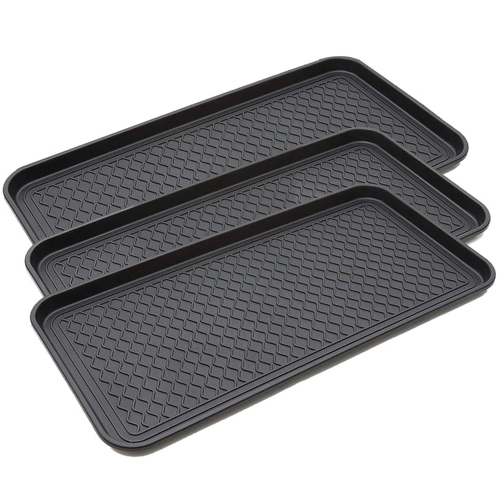 3 Stück Schuhabtropfschale Schuhmatte Ablage,Schuhablage Schuhabtropfschale,Schuhwanne 76x38x3cm Mit