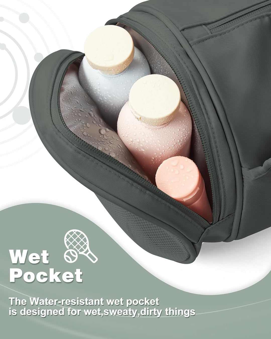SZSYCN Sporttasche Damen Klein, Sport Duffel Bag mit nassfach & schuhfach, Leichte wasserdichte Trai