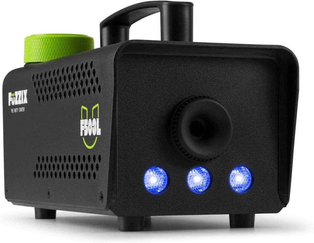 Fuzzix F503L Nebelmaschine mit Flüssigkeit, LED, 1L Nebelfluid, 500 Watt, Fernbedienung, Rauchmaschi