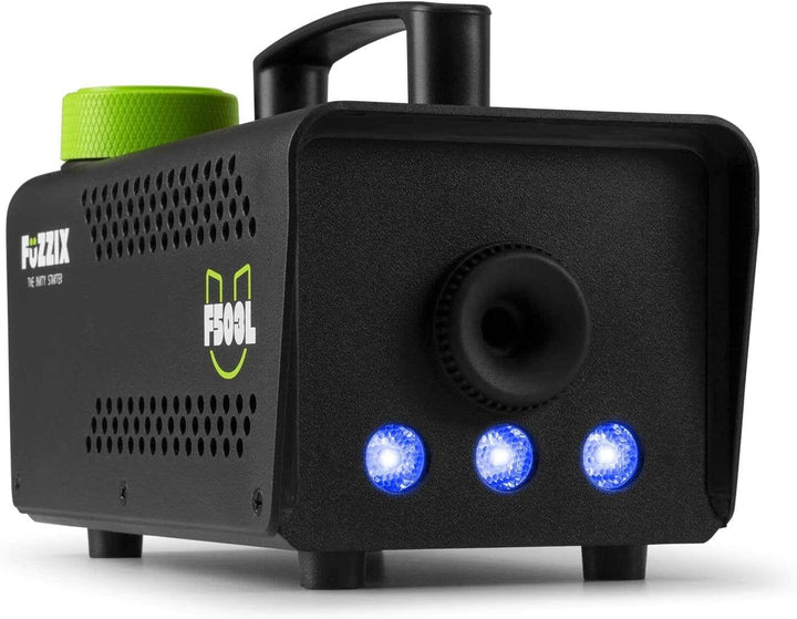 Fuzzix F503L Nebelmaschine mit Flüssigkeit, LED, 1L Nebelfluid, 500 Watt, Fernbedienung, Rauchmaschi