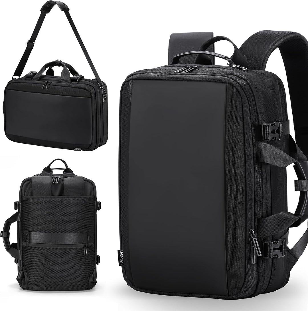 HOMIEE Rucksack für Reise, Kabine, gross, 40 l, Rucksack, Handgepäck, wasserdicht, erweiterbar, für