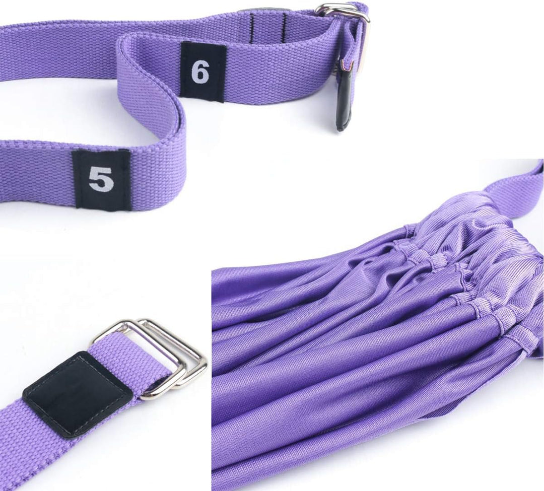 fuxunamz Yogagurt Beinstretcher Stretching Band Dehnungsband - Yoga Gurte aus Polyester Baumwolle, I