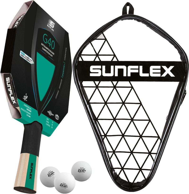 Sunflex® Color COMP G40 Tischtennisschläger | Tischtennis Racket Bat TT Profi Wettkampfschläger | an