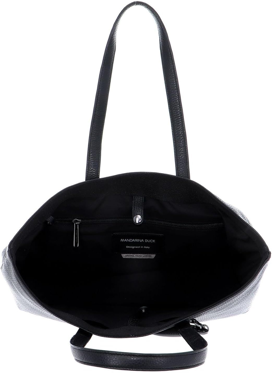 Mandarina Duck Damen Mellow Leather Shopper Nero, Nero