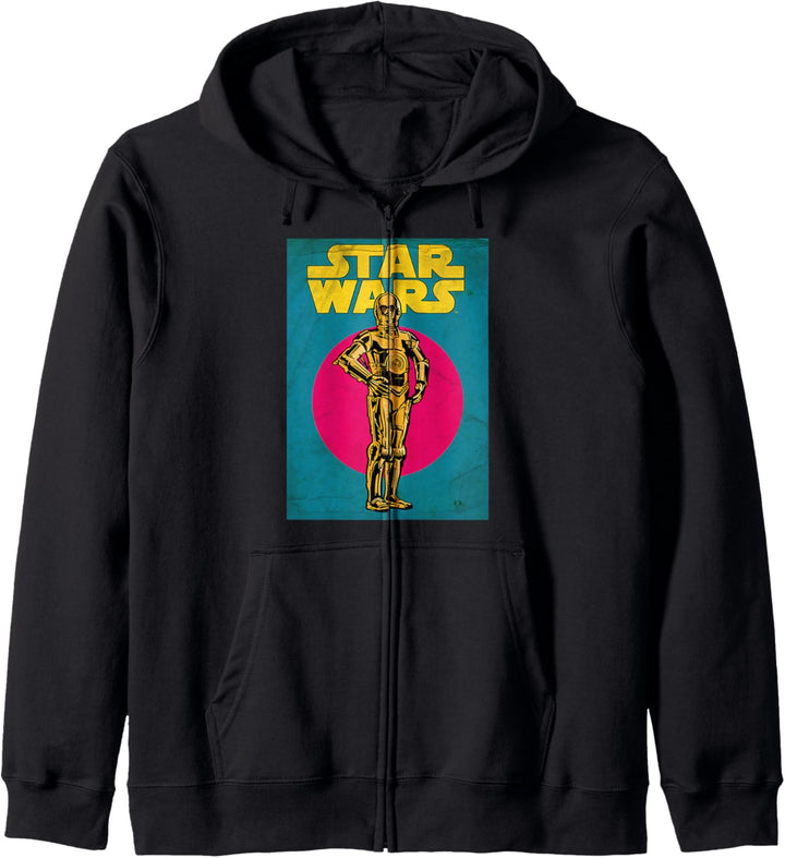 Star Wars C-3PO Vintage Trading Card Kapuzenjacke