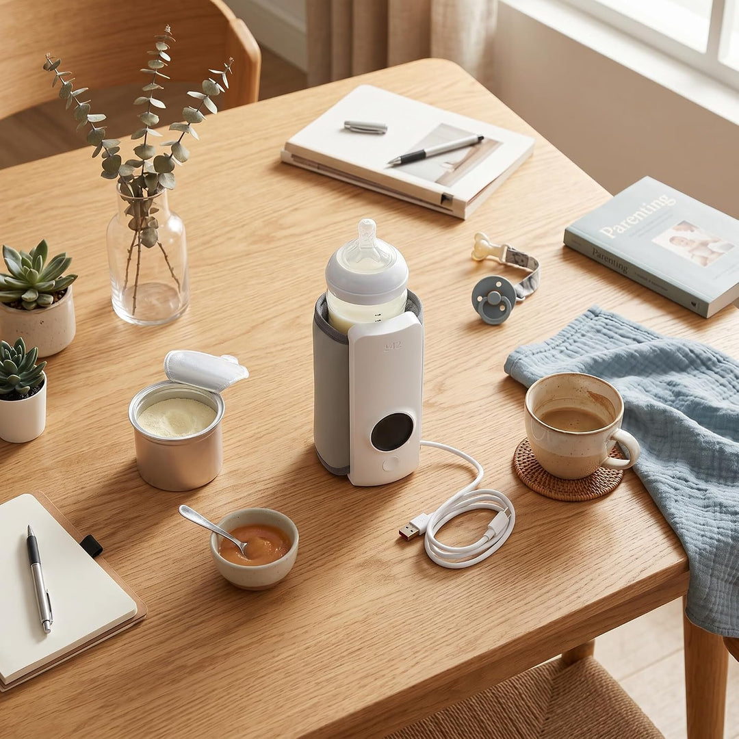 Haofy USB-Milchflaschenwärmertasche, Isolierte Milchflaschentasche, Babyflaschen-Reisewärmertasche f