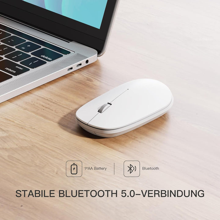 OMOTON Bluetooth Maus für Mac OS, kabllose Maus kompatible mit MacBook air/pro,iMac, ipad, Bluetooth