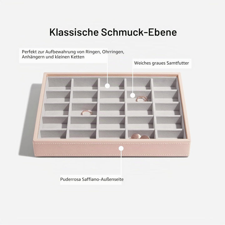 Stackers Blush Klassisch Schmuckschatulle - 3 Blush Pink &amp; Gold, Blush Pink &amp; Gold