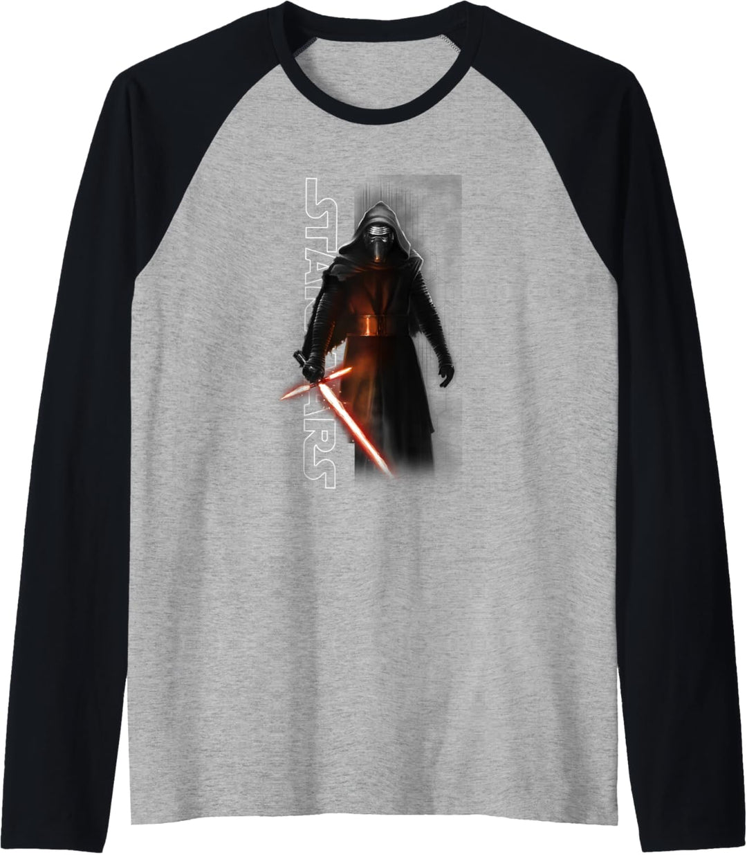 Star Wars Kylo Ren Standing Lightsaber Down Raglan